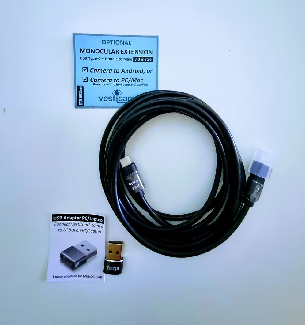 Vesticam Data Extension Lead (Monocular)3m